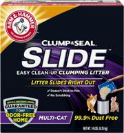 14 lb arm &amp; hammer slide clumping cat litter for multi cat households logo