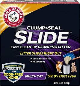 img 4 attached to 14 lb Arm &amp; Hammer Slide Clumping Cat Litter for Multi Cat Households