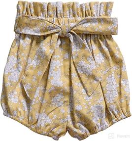 img 4 attached to 👶 AYIYO Baby Bubble Shorts with Bowknot Ruffle Bloomers - Perfect for Infant and Toddler Girls