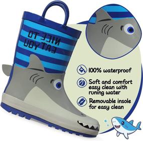 img 3 attached to 🦈 KomForme Animal Boots Shark Little Boys' Shoes – Affordable and Stylish Footwear at Boots