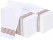 vplus 200-pack elegant rose gold disposable guest towels for parties, weddings, and christmas parties - soft, absorbent bathroom and dinner napkins linen like logo