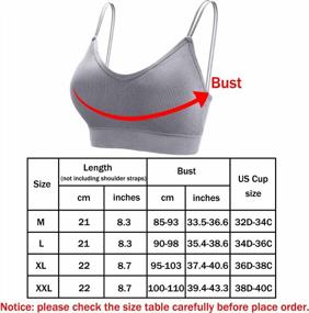 img 3 attached to Comfortable And Stylish: BQTQ'S 5-Piece Padded V-Neck Cami Tube Bra Set For Women