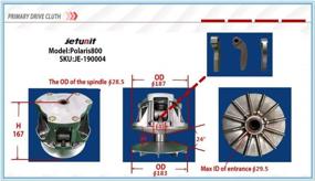 img 1 attached to Primary Drive Clutch Asm For Polaris ATV Ranger RZR 800 4 EFI LE 2008-2015 (1322996, 1322743, 1322920, 1322749)