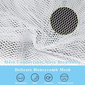 img 2 attached to 2 Pack Extra Large Mesh Laundry Bag W/ Lock Drawstring Closure - 24X36 Inches Washable Durable For Travel, College, Dorm, Sports & Apartment Use (White)