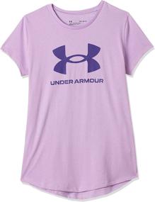 img 4 attached to Under Armour Sportstyle Graphic Short Sleeve Girls' Clothing - Active