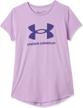 under armour sportstyle graphic short sleeve girls' clothing - active logo
