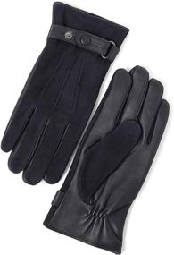 img 4 attached to Ultimate Warmth and Style: Lambskin Leather Winter Italian Touchscreen Men's Accessories at Gloves & Mittens