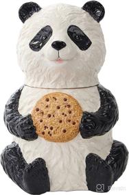 img 1 attached to Cute Ceramic Chinese Panda Cookie Jar - Enhance your Kitchen with Pacific Trading's Charming Accessory