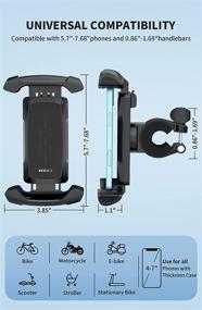 img 1 attached to 📱 MEIDI Motorcycle Phone Mount - Secure Cell Phone Holder for Bikes & Scooters