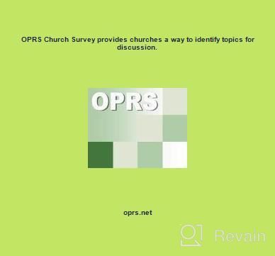 img 1 attached to OPRS Church Survey review by Travis Oetting