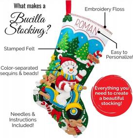 img 1 attached to 🧚 Bucilla Sugarland Fairy Stocking Kit: Delightful DIY Holiday Magic!