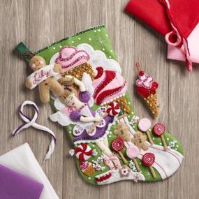 img 2 attached to 🧚 Bucilla Sugarland Fairy Stocking Kit: Delightful DIY Holiday Magic!