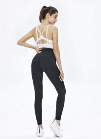 img 1 attached to Женские активные брюки MOLYBELL: лосины с высокой талией для тренировок и йоги с карманами!