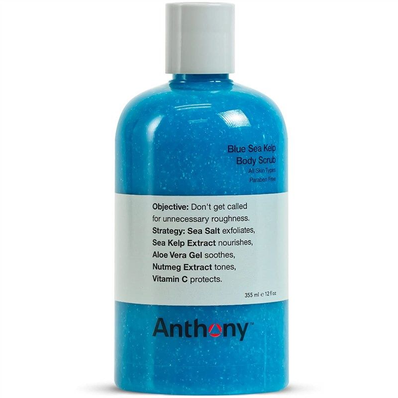 anthony blue kelp body scrub 로고