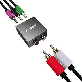 img 3 attached to 3.5Mm Audio Console Adapter - Convert Stereo RCA To 5.1 Surround Sound Jack Bidirectional Conversion For Multimedia Speaker System