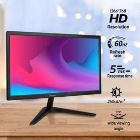 img 1 attached to 🖥️ Enhanced Monitor Interface Brightness Speakers 18.5", 60Hz, Built-In Speakers, Portable