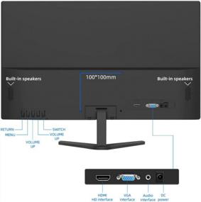 img 3 attached to 🖥️ Enhanced Monitor Interface Brightness Speakers 18.5", 60Hz, Built-In Speakers, Portable