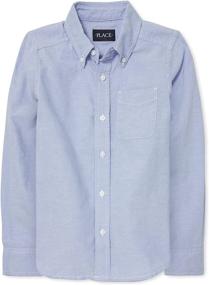 img 4 attached to Childrens Place Sleeve Uniform Oxford Boys' Clothing : Tops, Tees & Shirts