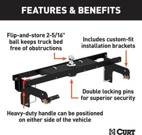 img 1 attached to CURT 60712 Gooseneck 16 Inch Silverado