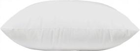 img 1 attached to MoonRest Premium Hypoallergenic Square White Pillow Inserts For Sofa Throw - Set Of 4-18X18 Inch With Polyester Fiber Filling