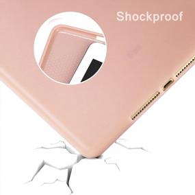 img 2 attached to Protect Your IPad - Rose Gold Ultra Slim RUBAN Case With Auto Wake/Sleep Feature For IPad 9.7-Inch (2018/2017 Model)