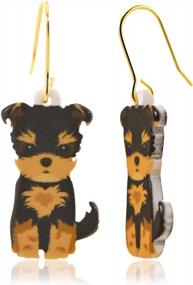 img 4 attached to Pawing In Love Dog Earrings - A Must-Have For Doggy Moms By Spinningdaisy