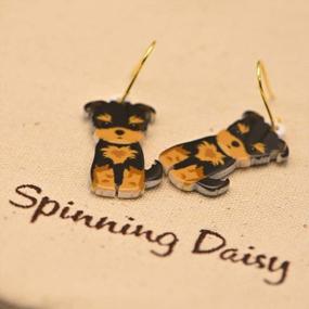 img 1 attached to Pawing In Love Dog Earrings - A Must-Have For Doggy Moms By Spinningdaisy