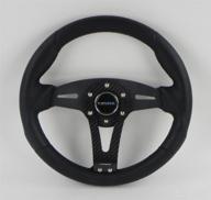 🔝 enhanced nrg innovations st-002rcf steering wheel: black leather/crafted carbon center spoke логотип