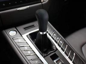 img 2 attached to Upgrade Your Car'S Interior With Lunsom'S Leather Gear Shift Knob For Most Manual Vehicles - Type R Alloy, Most Compatible, And Sleek Black Design