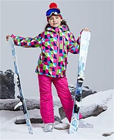 img 3 attached to Mountain Waterproof Windproof Snowboarding Overalls Boys' Clothing ~ Jackets & Coats