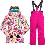 mountain waterproof windproof snowboarding overalls boys' clothing ~ jackets & coats logo