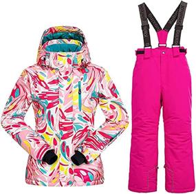 img 4 attached to Mountain Waterproof Windproof Snowboarding Overalls Boys' Clothing ~ Jackets & Coats