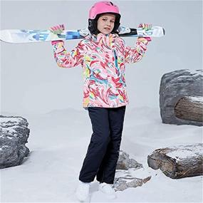 img 1 attached to Mountain Waterproof Windproof Snowboarding Overalls Boys' Clothing ~ Jackets & Coats