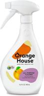 🍊 orange house all purpose cleaner: natural orange oil foam spray for countertops, sinks, and stoves - 16.2 fl oz логотип