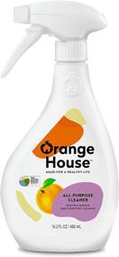 img 4 attached to 🍊 Orange House All Purpose Cleaner: Natural Orange Oil Foam Spray for Countertops, Sinks, and Stoves - 16.2 Fl Oz