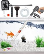 🐠 2022 qzq aquarium gravel cleaner tool: vacuum fish tank cleaning kit with thermometers and fish net - ideal for cleaning gravel and sand in fish tanks логотип