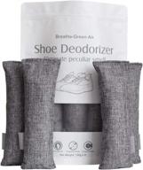 👟 breathe fresh with canager bamboo charcoal shoe deodorizer! long-lasting odor eliminator & purifying bags - 4 packs, 150g each логотип