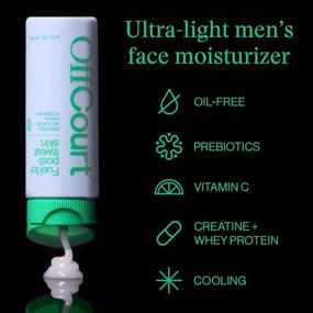 img 3 attached to Men'S Oil-Free Face Moisturizer With Prebiotics And Vitamin C For Hydration And Firmness - Light And Non-Greasy Formula For All Skin Types - 2Oz, Pack Of 2