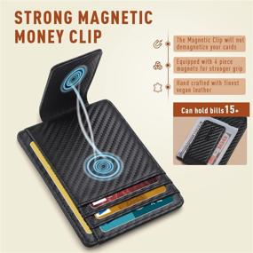 img 1 attached to Zitahli Magnetic Closure Blocking Men's Accessories for Pockets