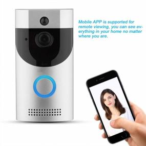 img 2 attached to Enhance Home Security With SONEW Video Doorbell | 720P HD Video | IR Night Vision | Two-Way Talk | Motion Detection | Wifi | IOS And Android App Control