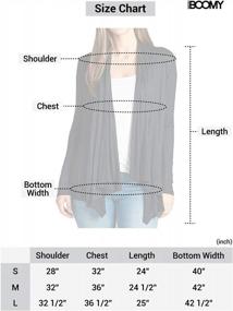 img 1 attached to Soft Knit Lightweight Jacket - Women'S Open Front Drape Cardigan Outwear By FASHION BOOMY