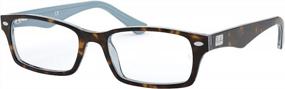 img 3 attached to Stylish Ray Ban RX5206 Eyeglasses in Havana Azure – Enhance Your Look!