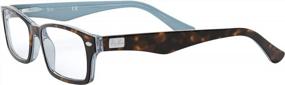 img 2 attached to Stylish Ray Ban RX5206 Eyeglasses in Havana Azure – Enhance Your Look!