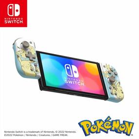 img 2 attached to Разделенная панель Nintendo Switch Компактный Pikachu &amp; Mimikyu Эргономичный контроллер Ручной режим Официальная лицензия Nintendo Pokémon