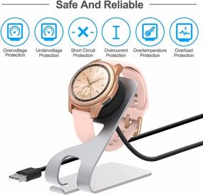img 1 attached to Charger For Samsung Galaxy Watch 42Mm/46Mm And For Galaxy Gear S3, Replacement Charging Cradle Dock Station With 5FT USB Cable For Samsung Gear S3/Gear Sport/For Galaxy Watch SM-R800/R810/R815 Watch