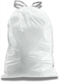 img 3 attached to Convenient And Reliable: Plasticplace 4 Gallon Drawstring Trash Bags - 100 Count
