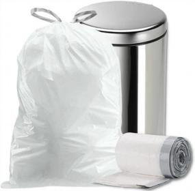img 4 attached to Convenient And Reliable: Plasticplace 4 Gallon Drawstring Trash Bags - 100 Count