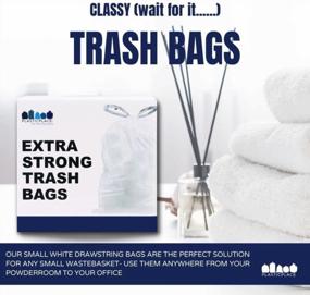 img 1 attached to Convenient And Reliable: Plasticplace 4 Gallon Drawstring Trash Bags - 100 Count