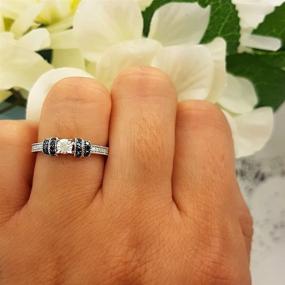 img 1 attached to 💍 Dazzlingrock Collection Sterling Diamond Engagement Women's Jewelry - Wedding & Engagement: The Ultimate Sparkling Symbol of Love