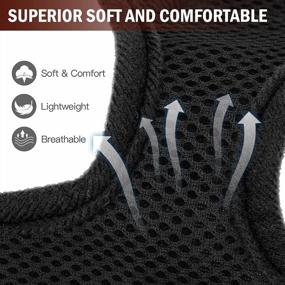 img 1 attached to PUPTECK Soft Mesh Dog Harness: Comfort Padded Vest For No Pull Pet Puppy & Cat Walking